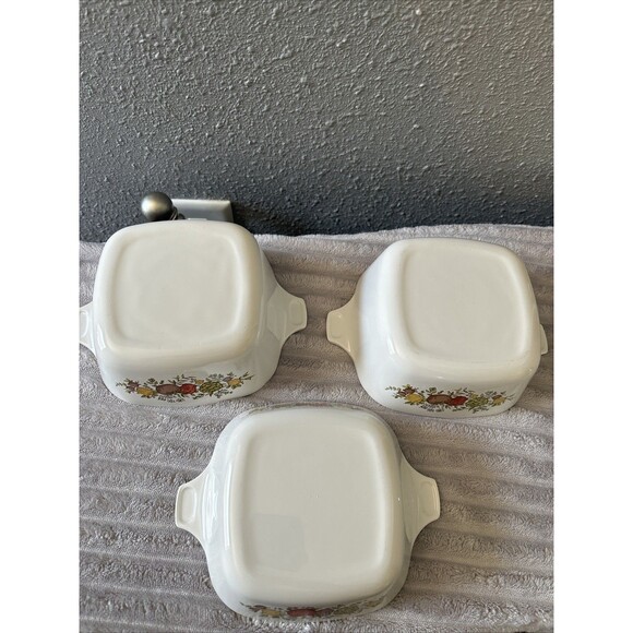 Lot Of Corning Ware 1 3/4 & 2 3/4 Cup Spice Of Life Petite Casseroles, S&P Set - Picture 3 of 16